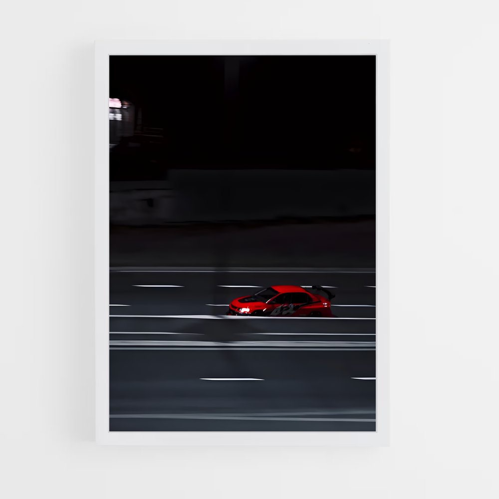 Poster Impressionnante Lancer Evolution VIII – affiche Mitsubishi (vue 3)